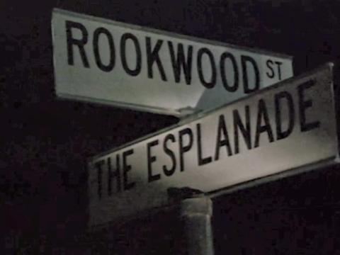 A close up of two street signs at an intersection. One says 'Rookwood St' and the other says 'The Esplanade'. 