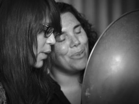 Kaleena Briggs & Nardi Simpson from the band The Stiff Gins perform their song Dust 