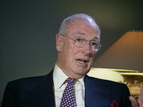 Bruce Gyngell being interviewed in 1998