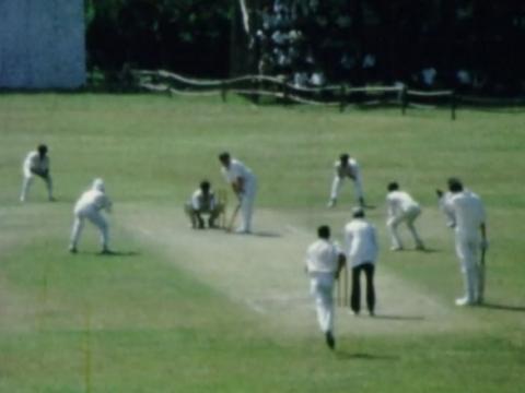Cricket being played
