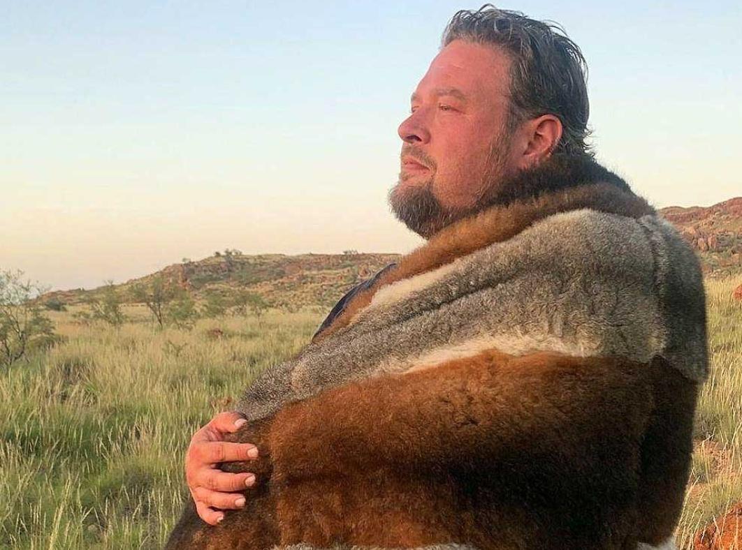 First Nations filmmaker Tiriki Onus pictured in profile in the outback