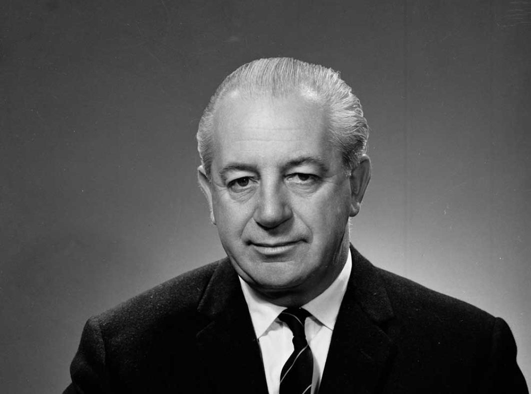 head and shoulders shot of former prime minister Harold Holt
