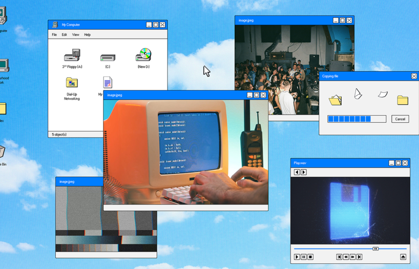 A computer screen showing examples of different apps and monitors and windows open on it.