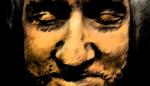 Photoshopped image of a death mask.