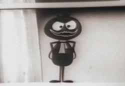Black and white image of a cartoon fly. Black and white image of a cartoon fly.