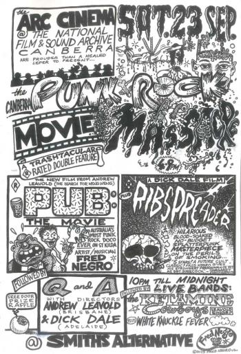 Hand-drawn poster for a horror movie film festival