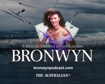 Artwork for a podcast called Bronwyn featuring a photo of a young woman smiling.