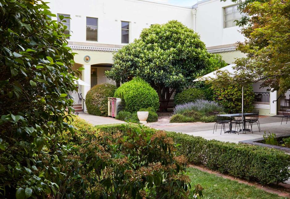 The NFSA courtyard