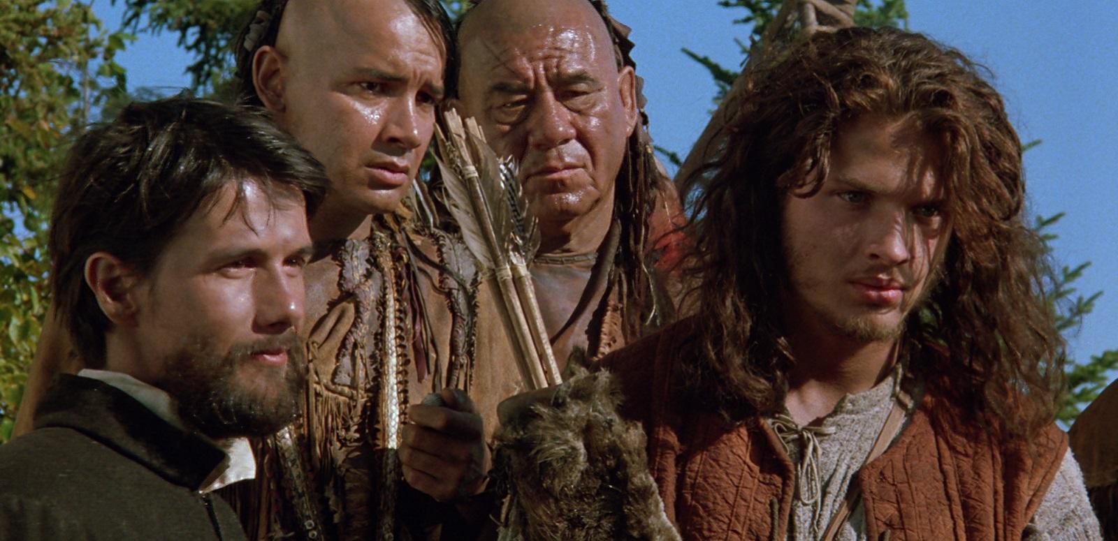 Black Robe Aden Young (left) in the 1991 Bruce Beresford film Black Robe