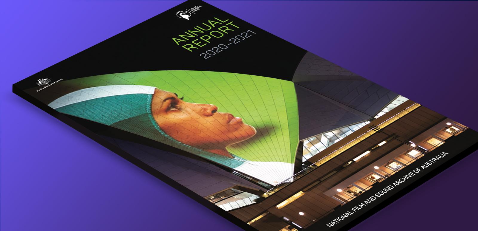 The cover of the NFSA Annual Report 2020–21