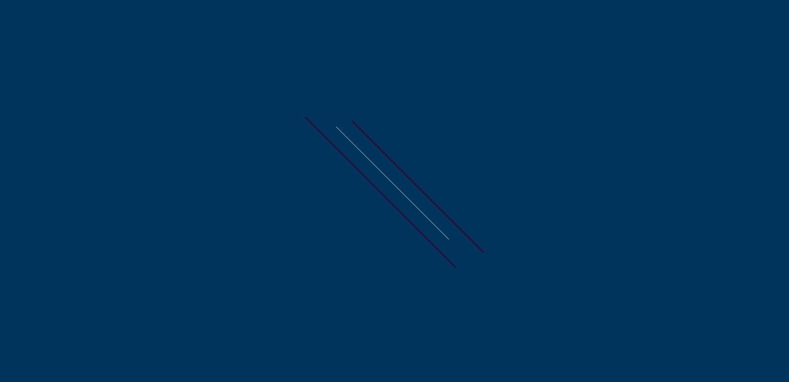 Graphic with three diagonal lines against a navy blue background.