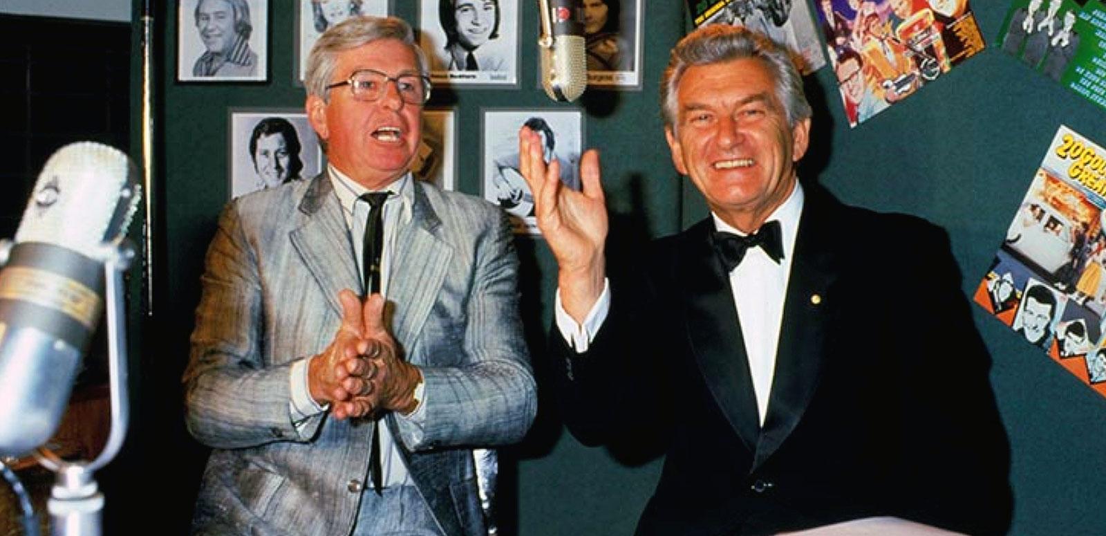 Bob Rogers with Prime Minister Bob Hawke, 1984