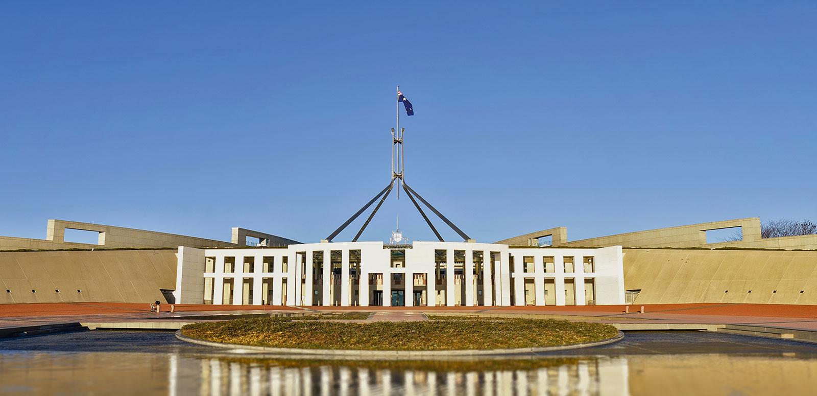 Parliament House in Canberra