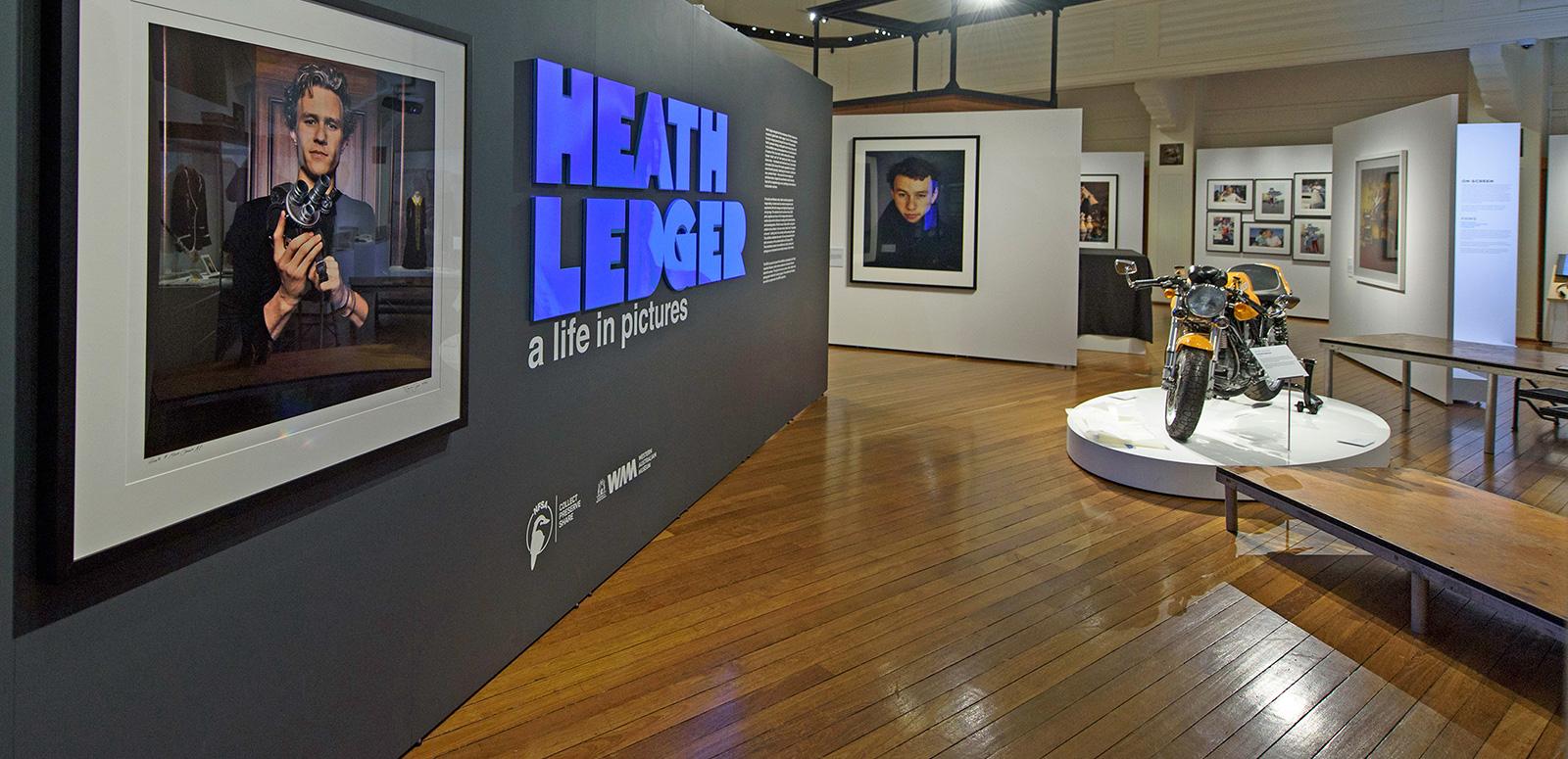 Heath Ledger exhibition entrance Heath Ledger exhibition
