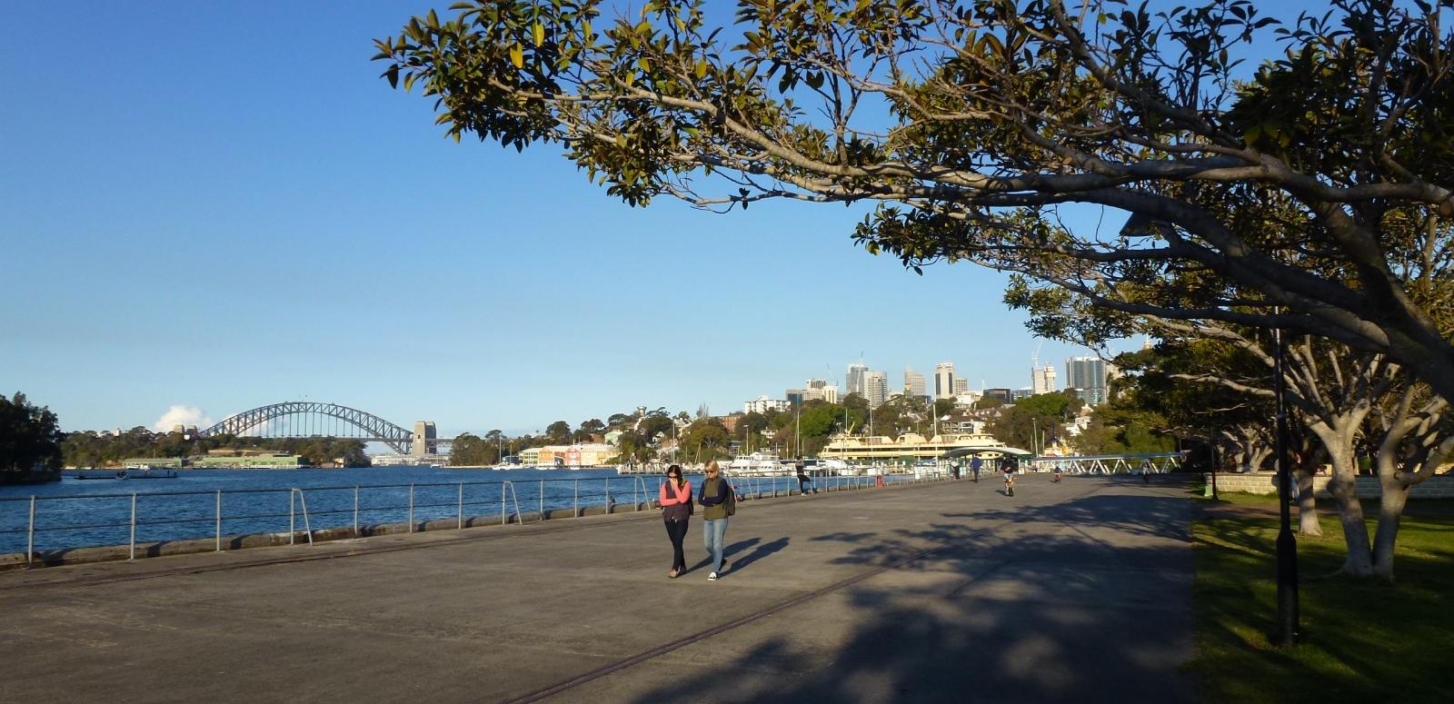 Sydney Harbour with the bridge in the background Sydney Harbour with the bridge in the background