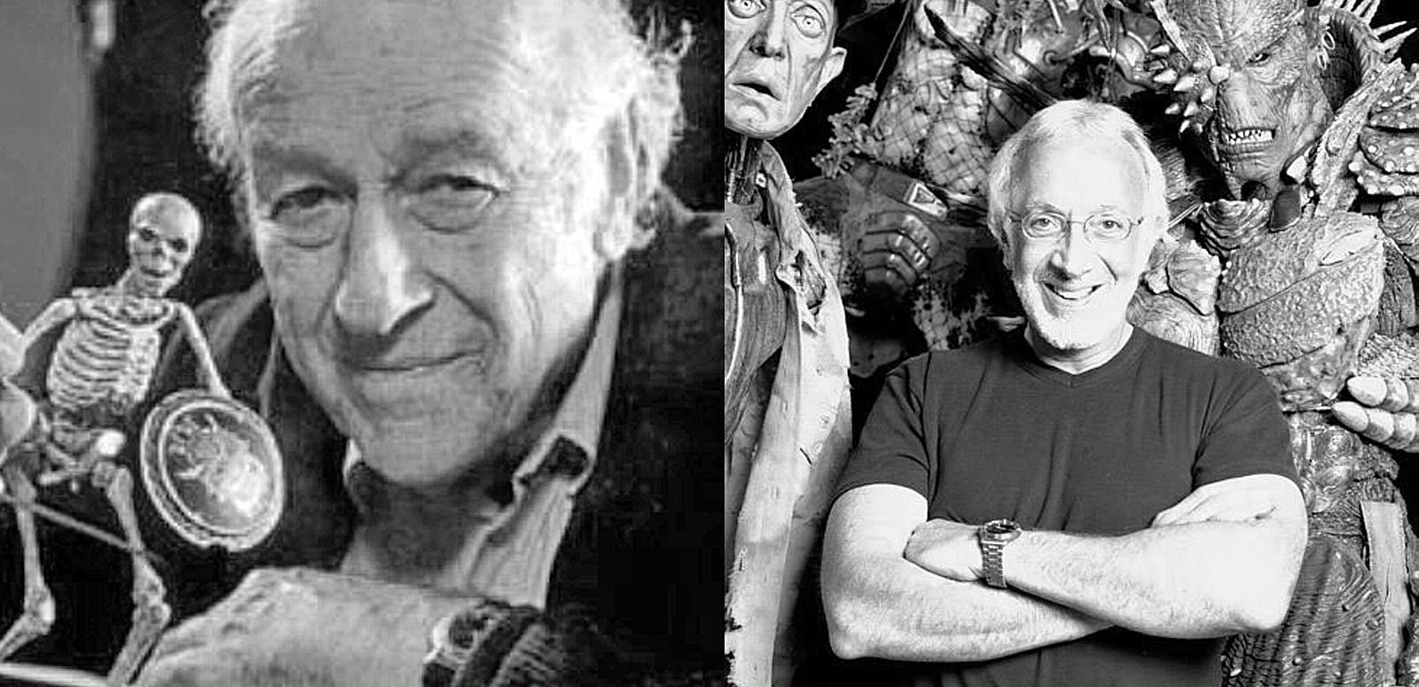 Special effects technicians Ray Harryhausen and Stan Winston
