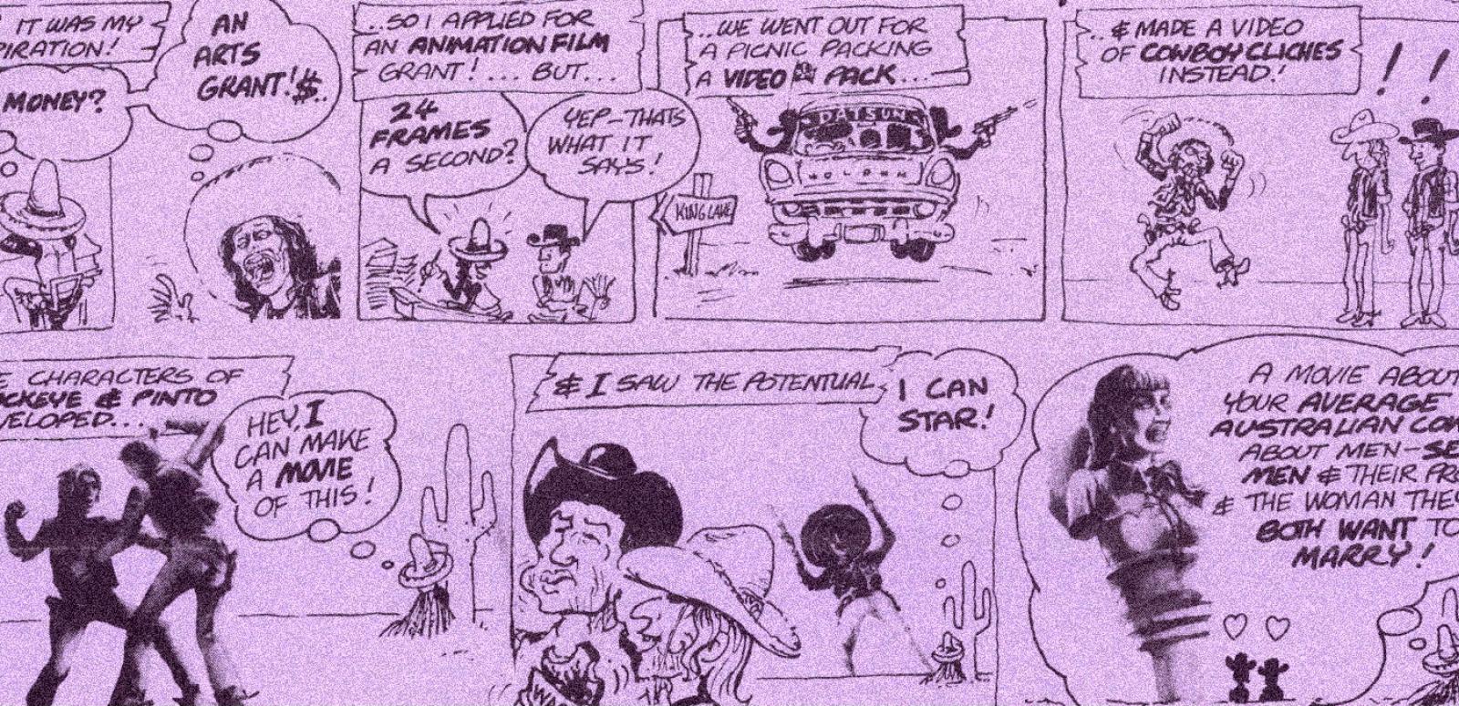 Cropped section of poster for short film Buckeye and Pinto