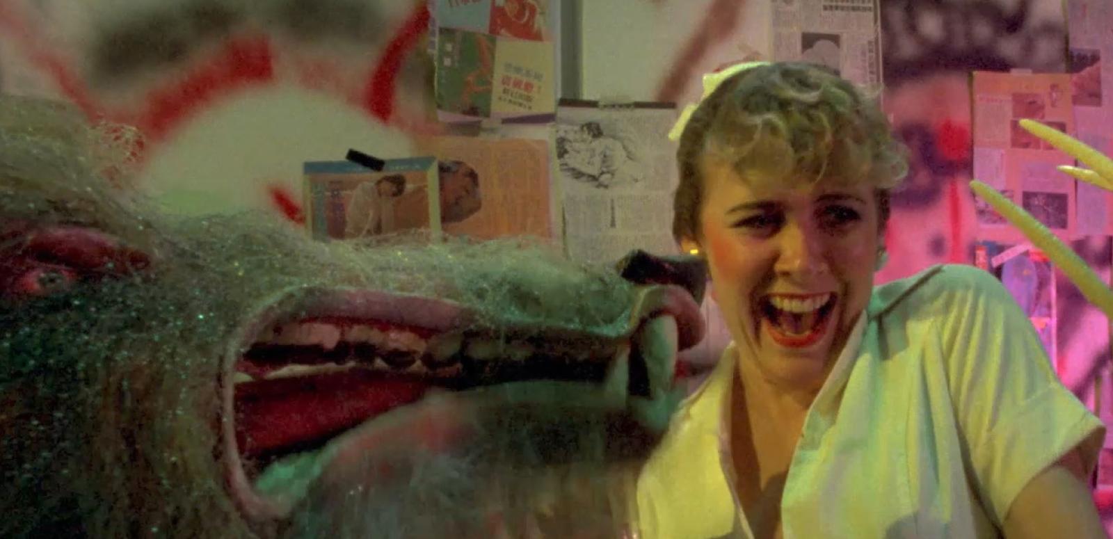 Howling III hero image Film still from Howling III: The Marsupials showing girl being attacked by werewolves
