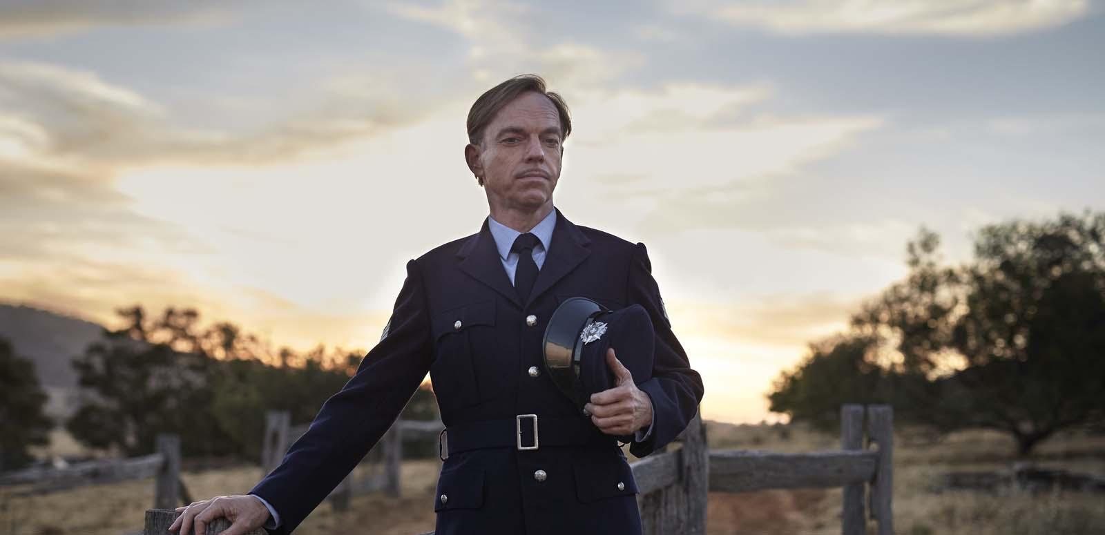Hugo Weaving as a country town police officer in a still from the film The Dressmaker