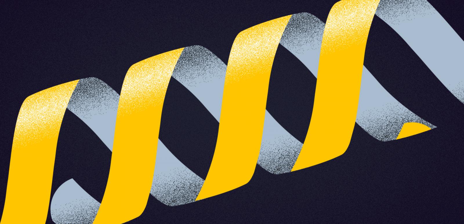 A stylised double-helix DNA pattern