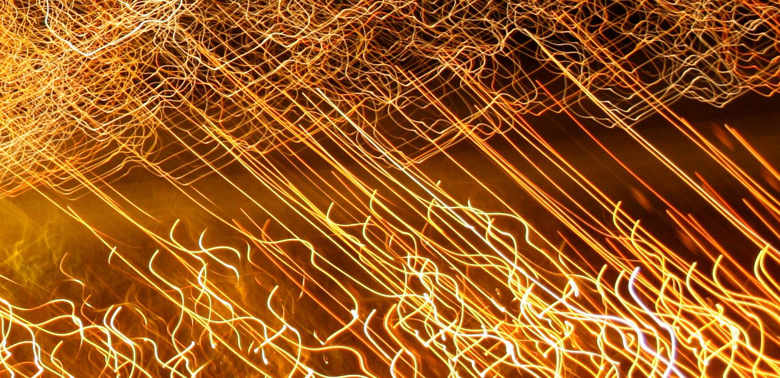 Newscaf: Christmas Lights around Australia A long exposure image of lights. They have left trails across the image.