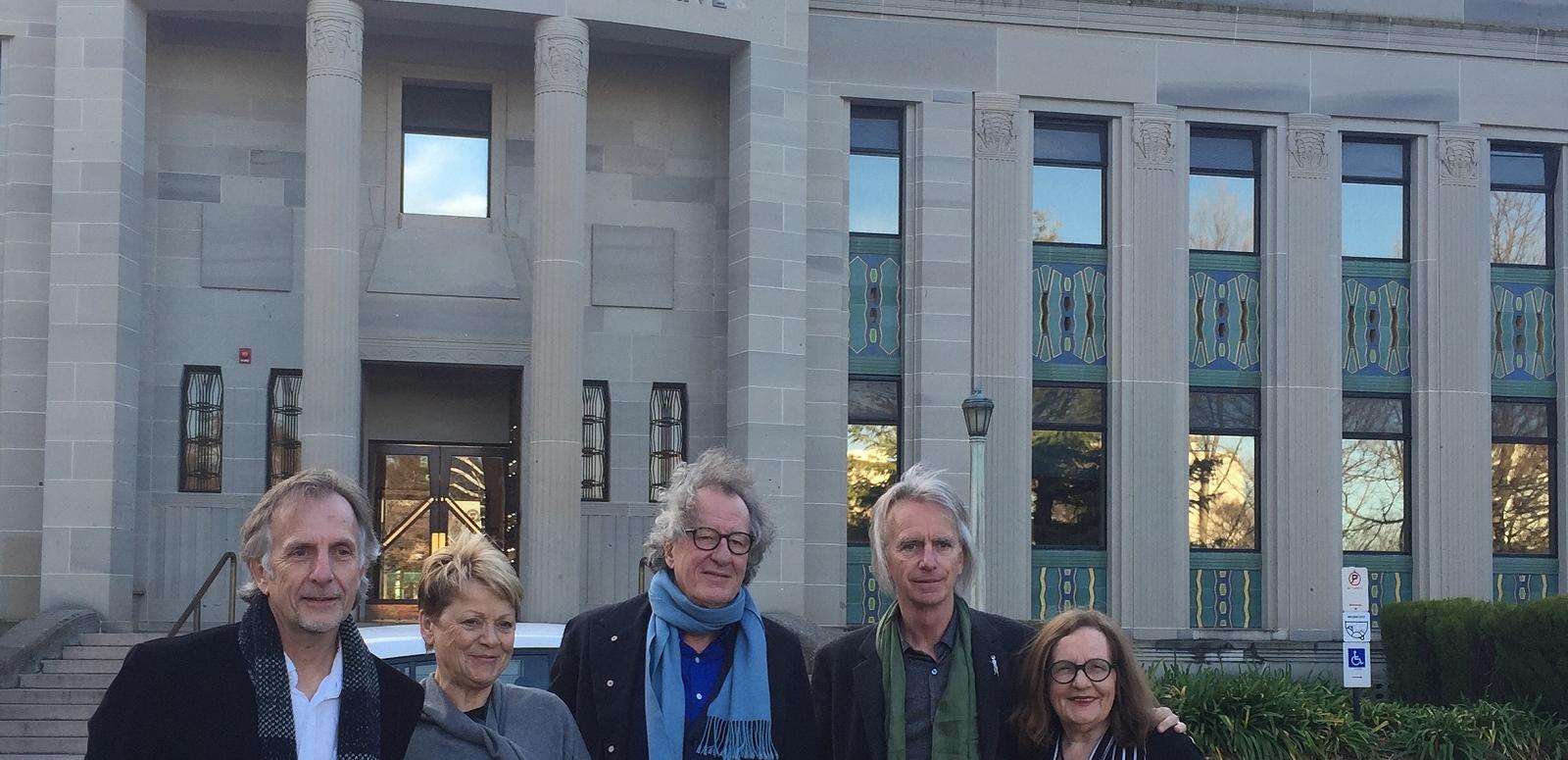 Shine 20th anniversary at NFSA: Jan Sardi, Jan Chapman, Geoffrey Rush, Scott Hicks