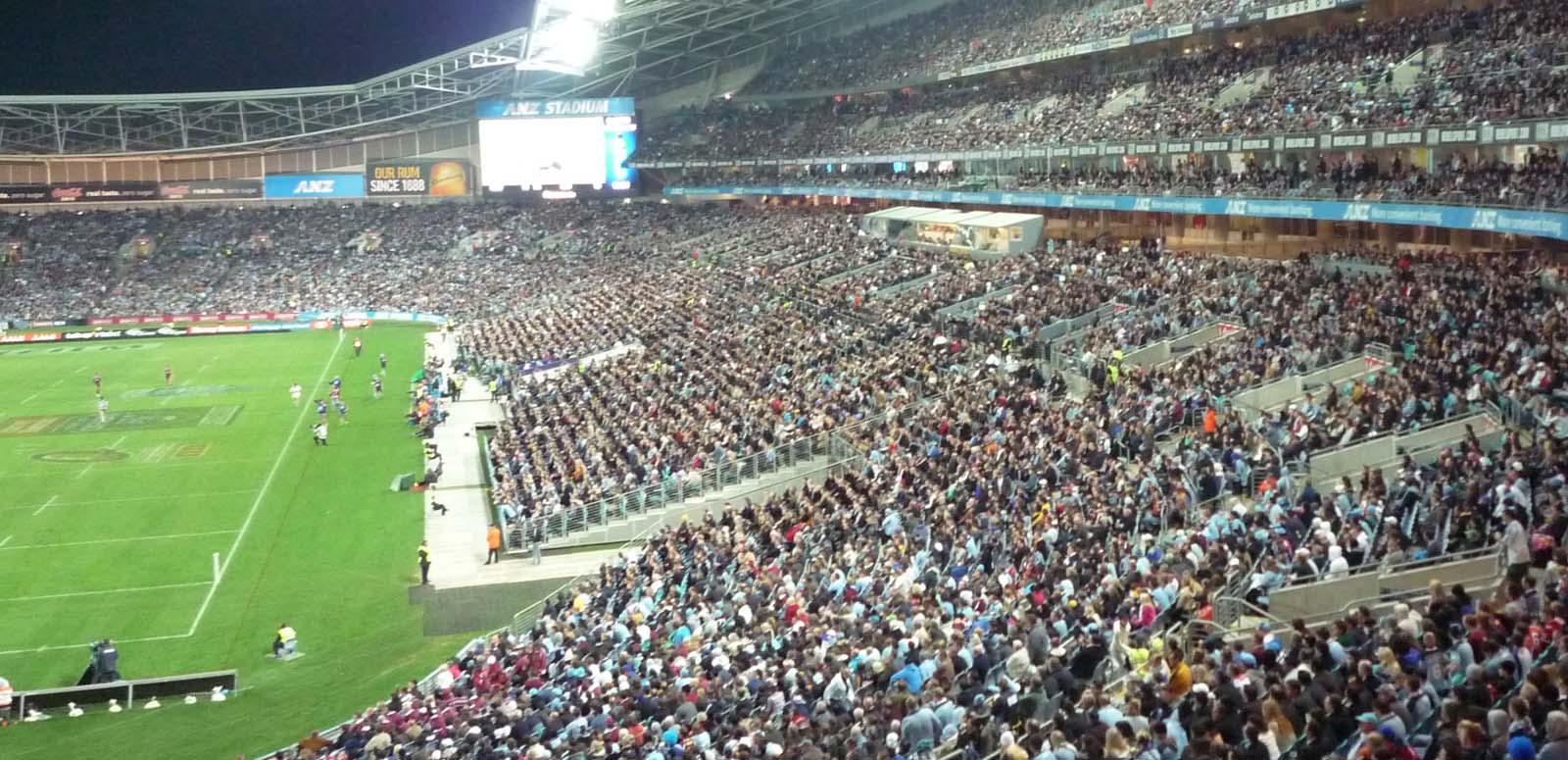 The crowd at the second State of Origin rugby league game in Sydney, 2009