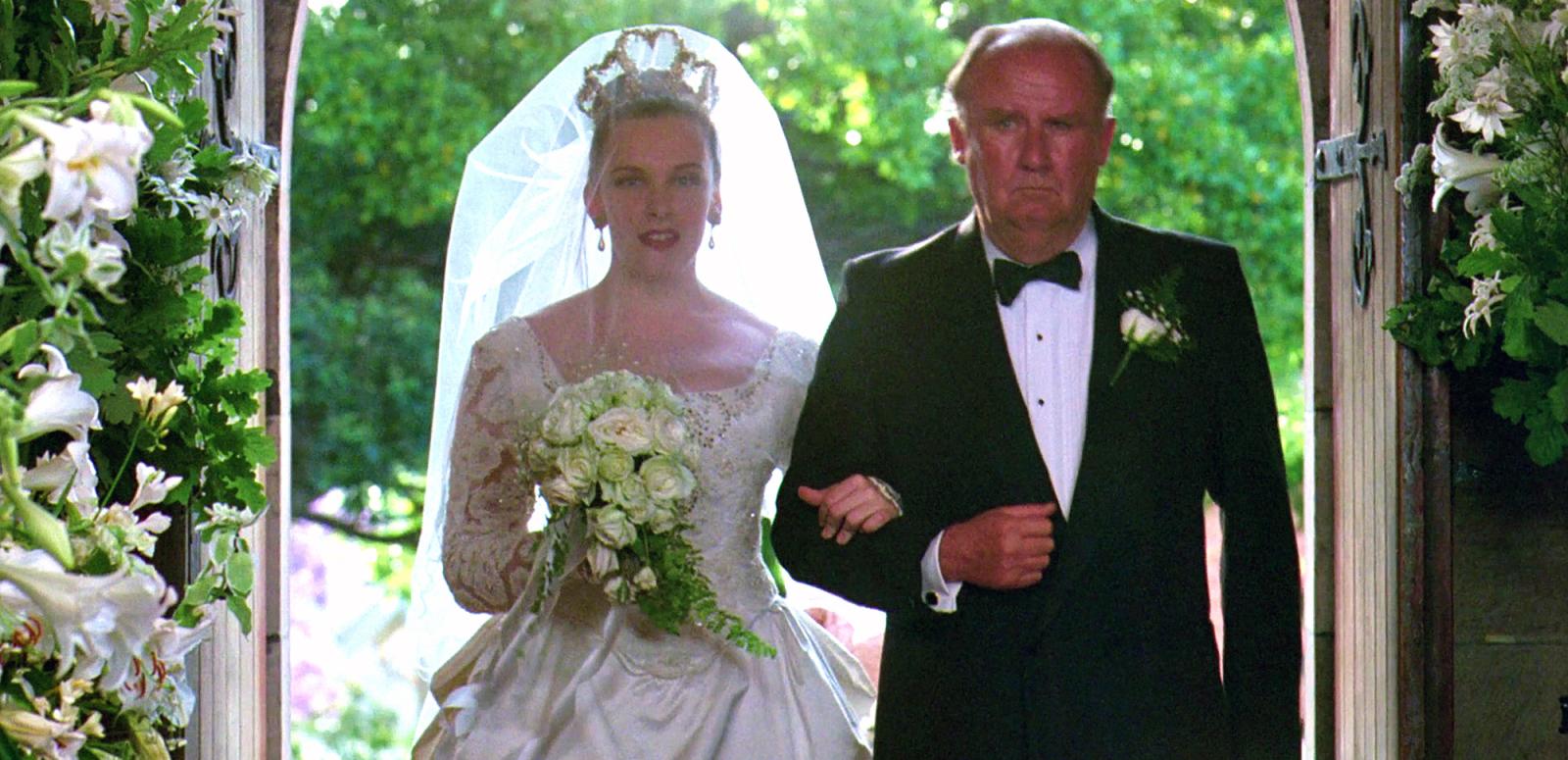 Muriel collection hero image Toni Collette (Muriel) and her father Bill (Bill Hunter) about to walk down the aisle in Muriel's Wedding