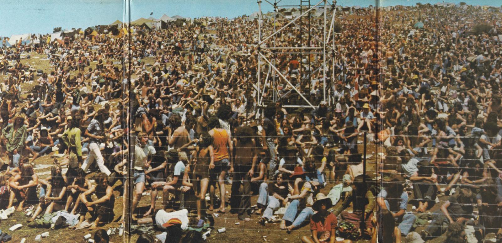 Large crowd at a rock festival Large crowd at a rock festival