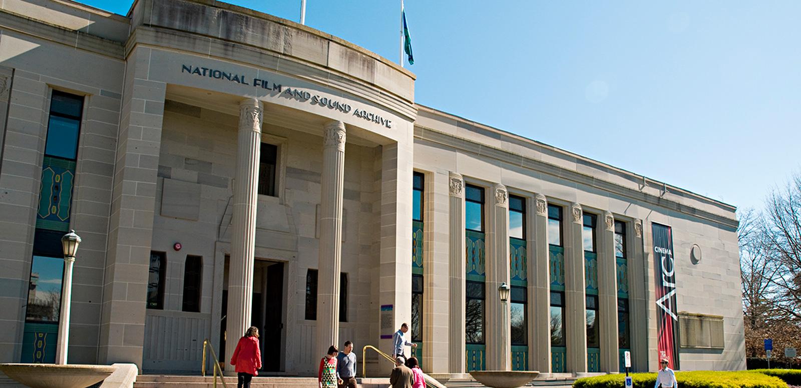 Front entrance to the National Film and Sound Archive building