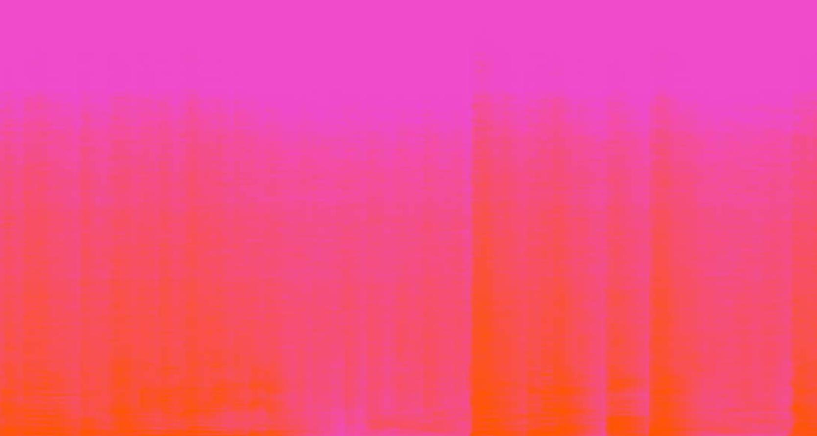 A treated image of a soundwave tinted orange and pink