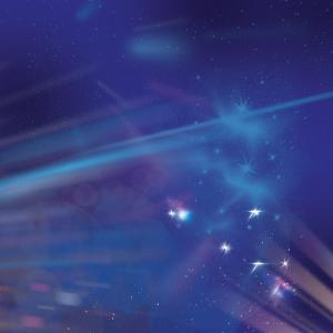 Blue background with starry sparkles