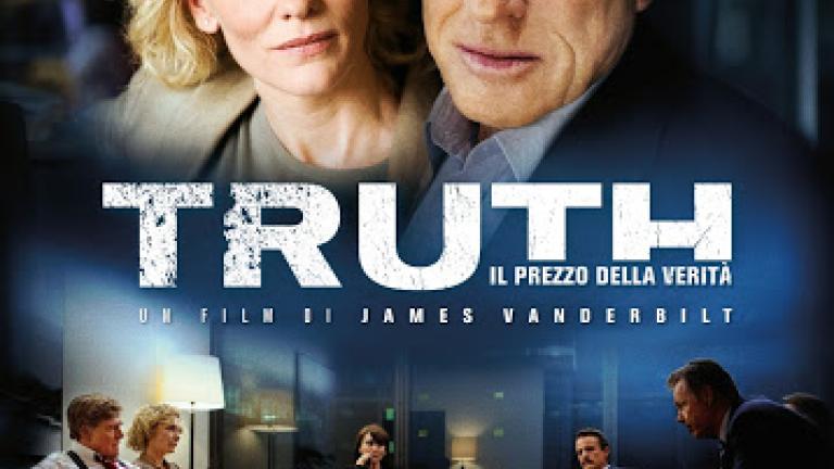 Promotional for the movie Truth featuring Robert Redford and Cate Blanchett. Text reads: 'Truth'