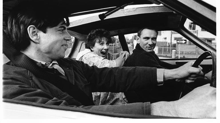 Malcolm demonstrates his getaway car