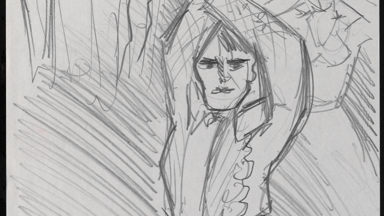 Sketch of Strictly Ballroom poster concept