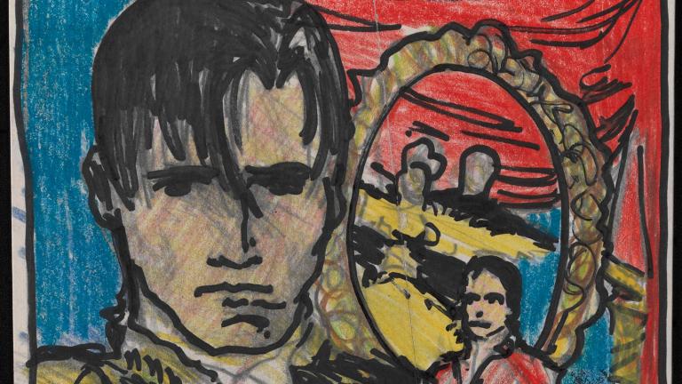 Concept sketch for Strictly Ballroom poster