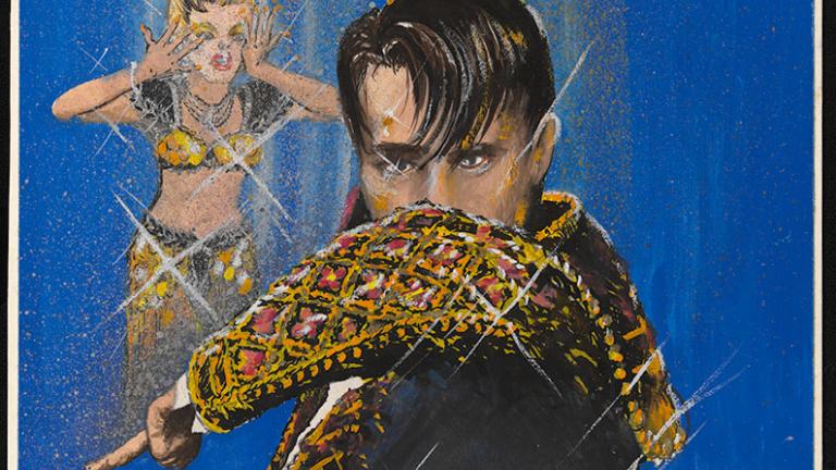 Painted concept for Strictly Ballroom poster