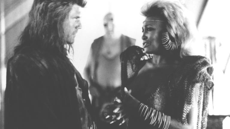 Mad Max and Aunty Entity in conversation in Mad Max Beyond Thunderdome