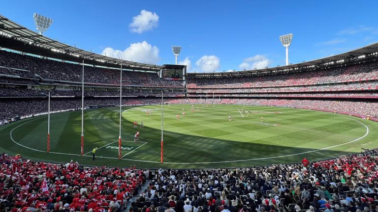 View of the Melbourne Cricket Ground at the start of the 2022 AFL Grand Final