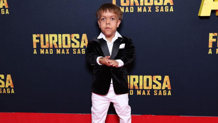 Actor Quaden Bayles on the red carpet at the premiere of the film Furiosa