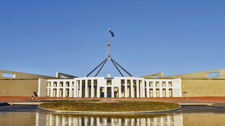 Parliament House in Canberra