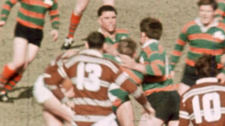 Frame capture of the 1970 grand final between Manly and South Sydney