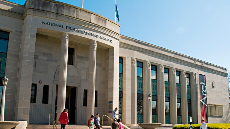 Front entrance to the National Film and Sound Archive building