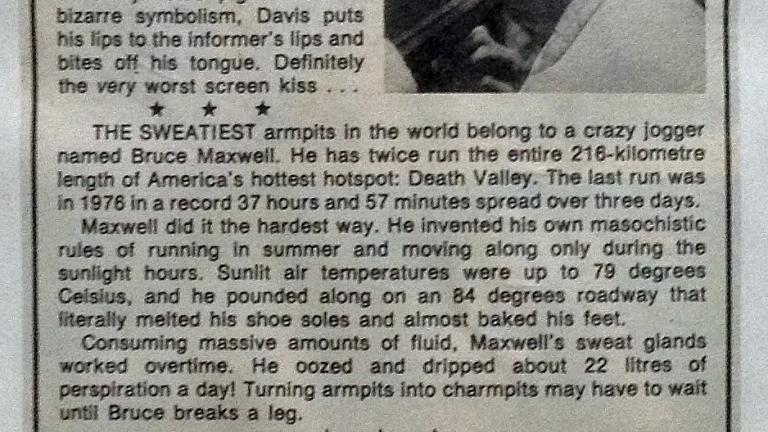 An article from 'People' written by Simon Townsend. The article is titled Simply Simon: the best, worst and most bizarre of everything by Australia's foremost oddity hunter, Simon Townsend.
