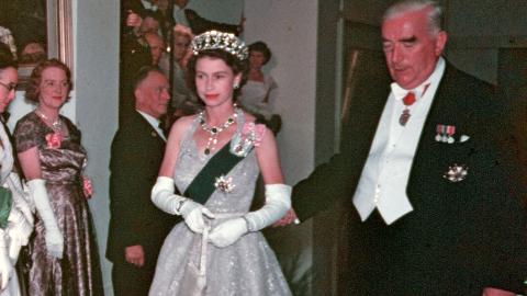 Queen Elizabeth II and Sir Robert Menzies, c1954.