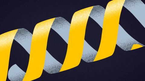A stylised double-helix DNA pattern