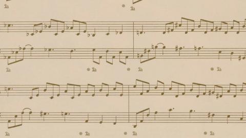 Detail from Picnic at Hanging Rock sheet music