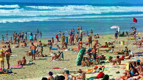 The Beach hero image Crowded beach