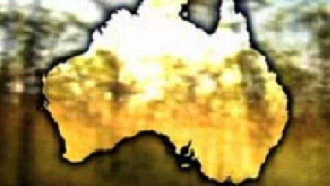 Graphic of the map of Australia